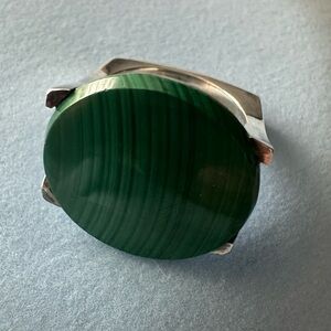 Vintage Georg Jensen Malachite ring